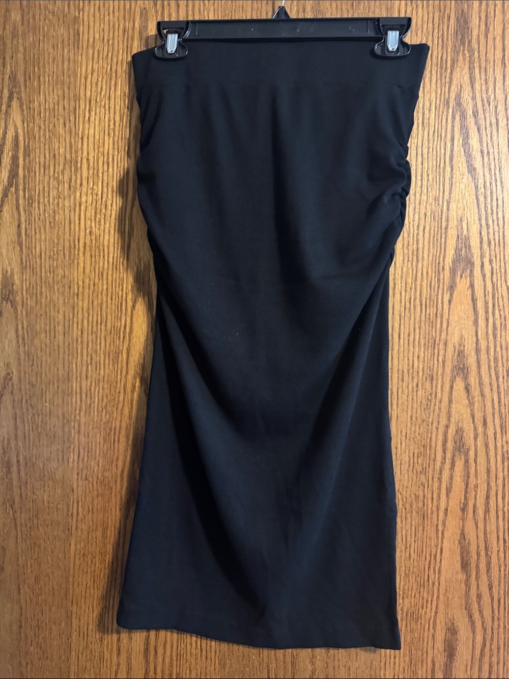 Michael Stars Black Tube Midi Skirt
